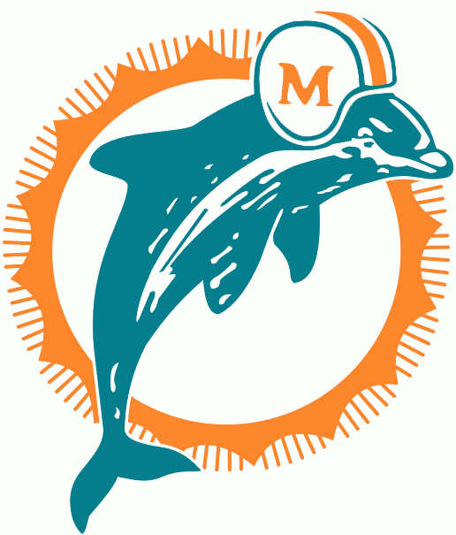 Miami Dolphins 1974-1989 Primary Logo cricut iron on